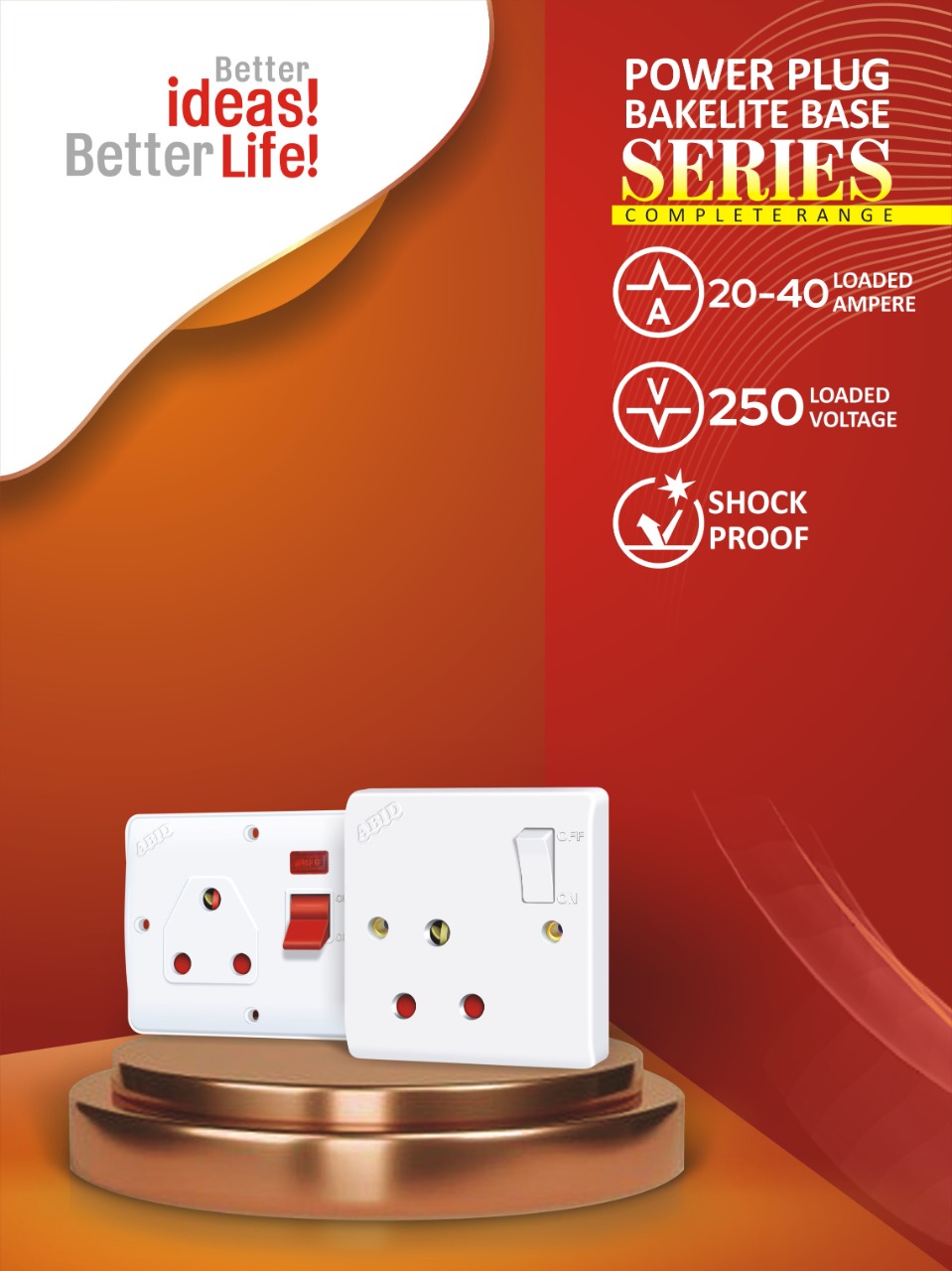 Power Plug Porcelain Base Series