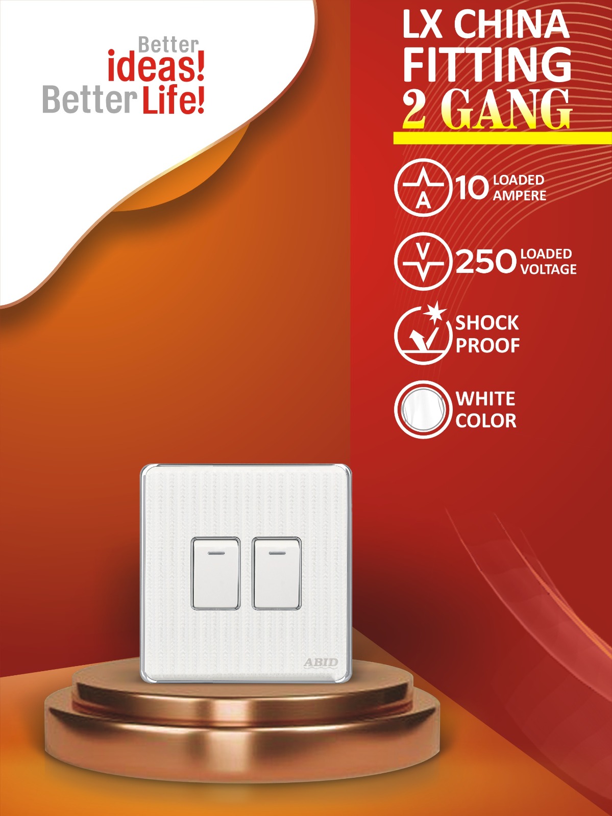 Two Switch Plate (2G)