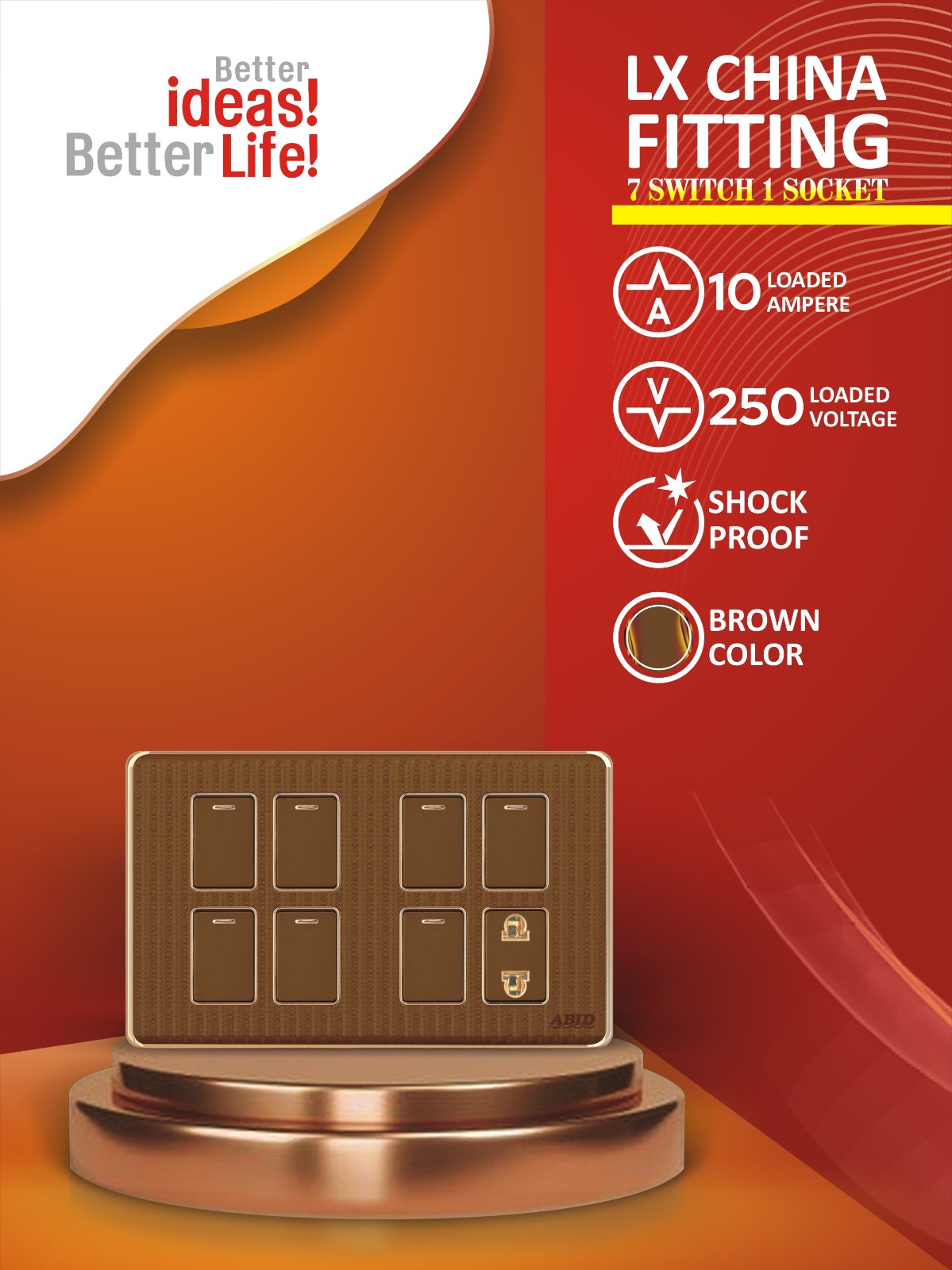 Seven Switch One Socket (7+1)