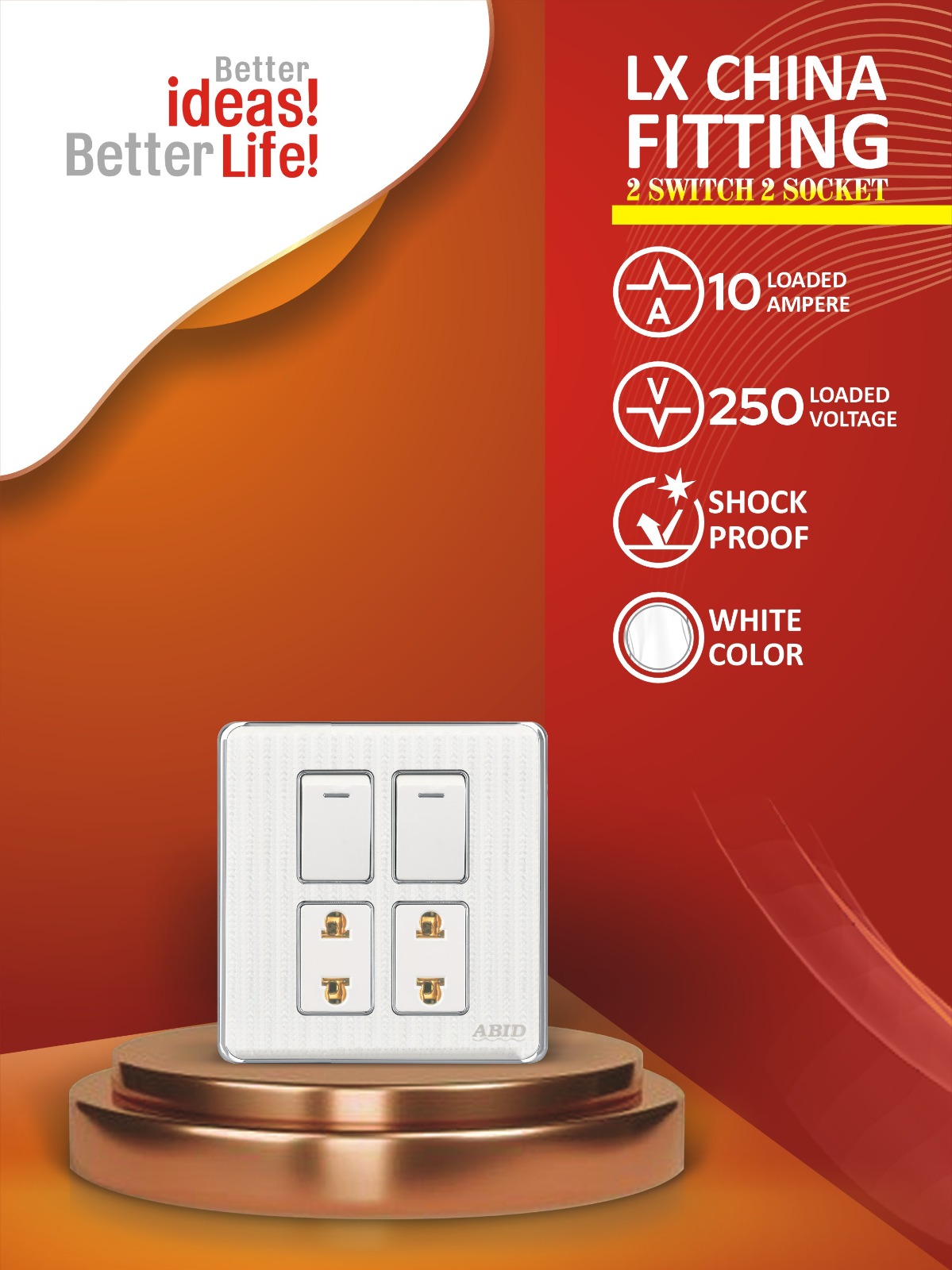 Two Switch Two Socket (2+2)