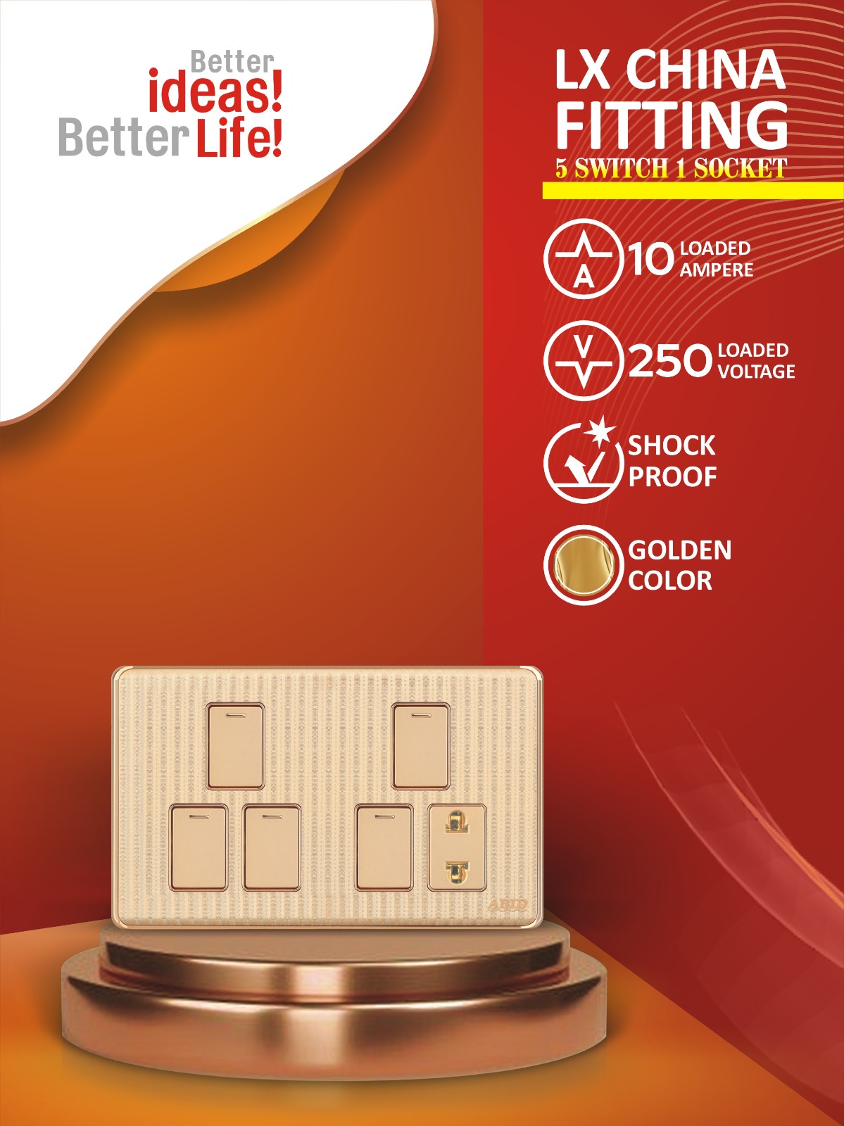 Five Switch One Socket (5+1)