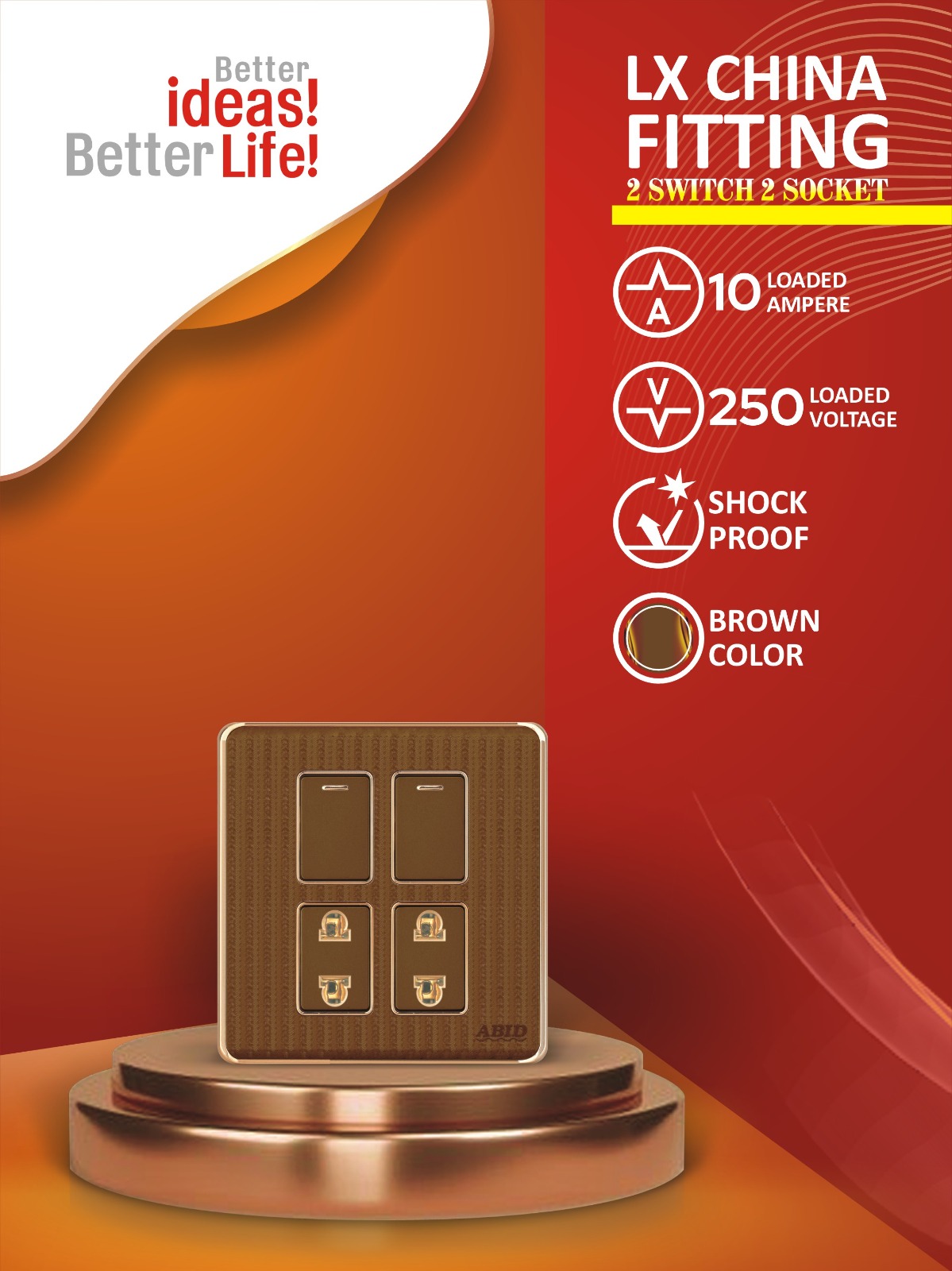 Two Switch Two Socket (2+2)