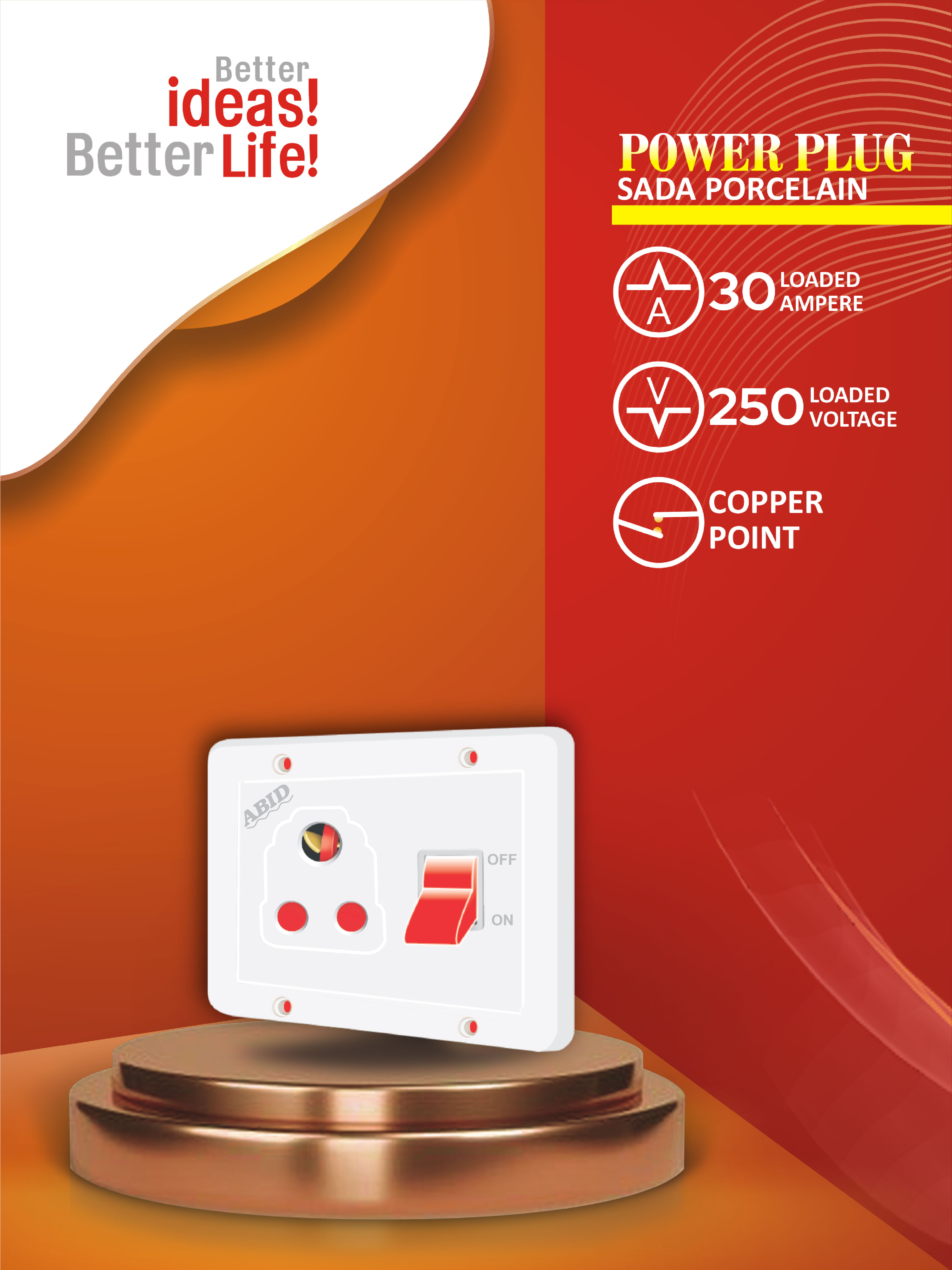 Power Plug Sada Porcelain