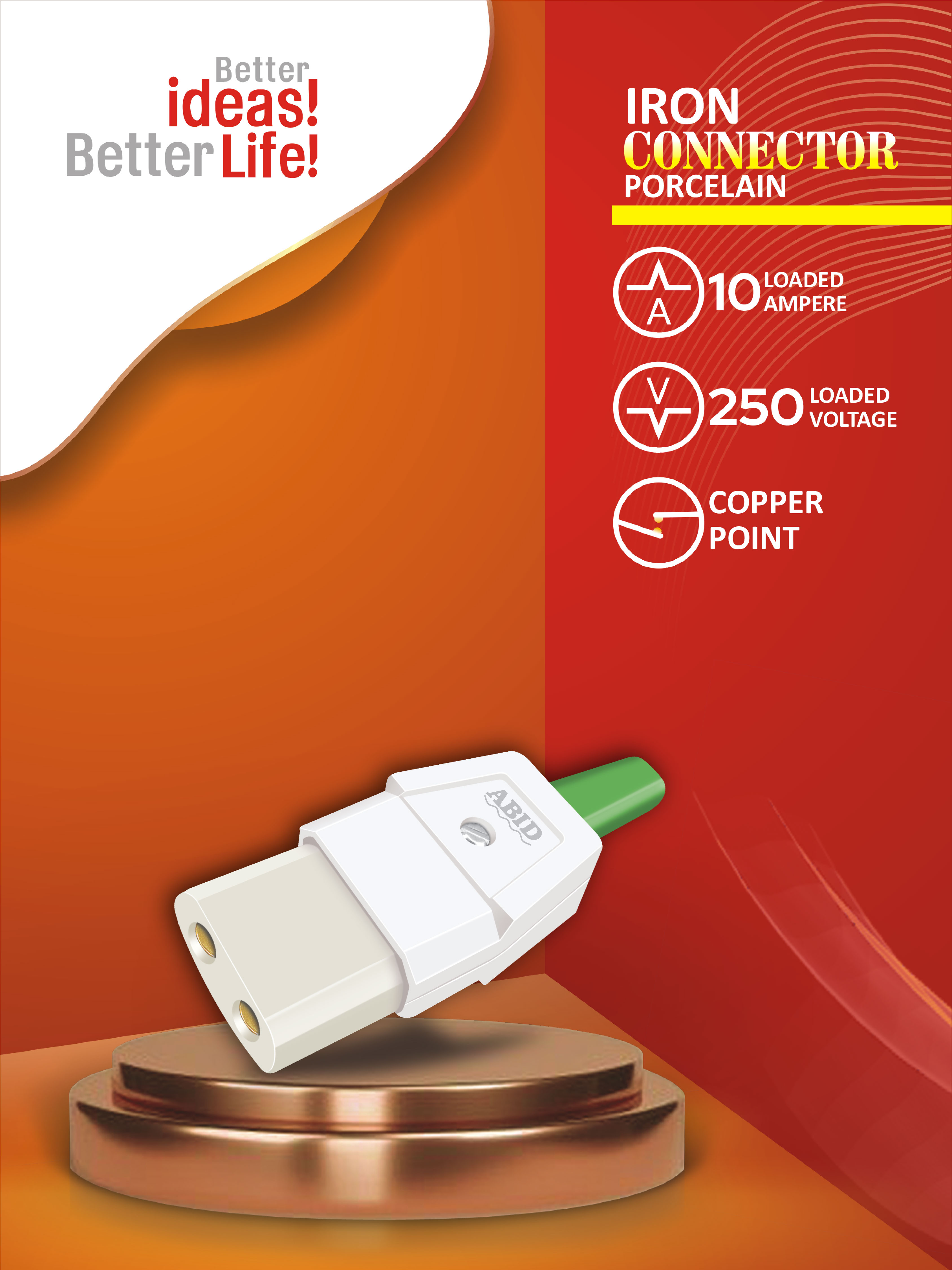 Iron Connector Porcelain 