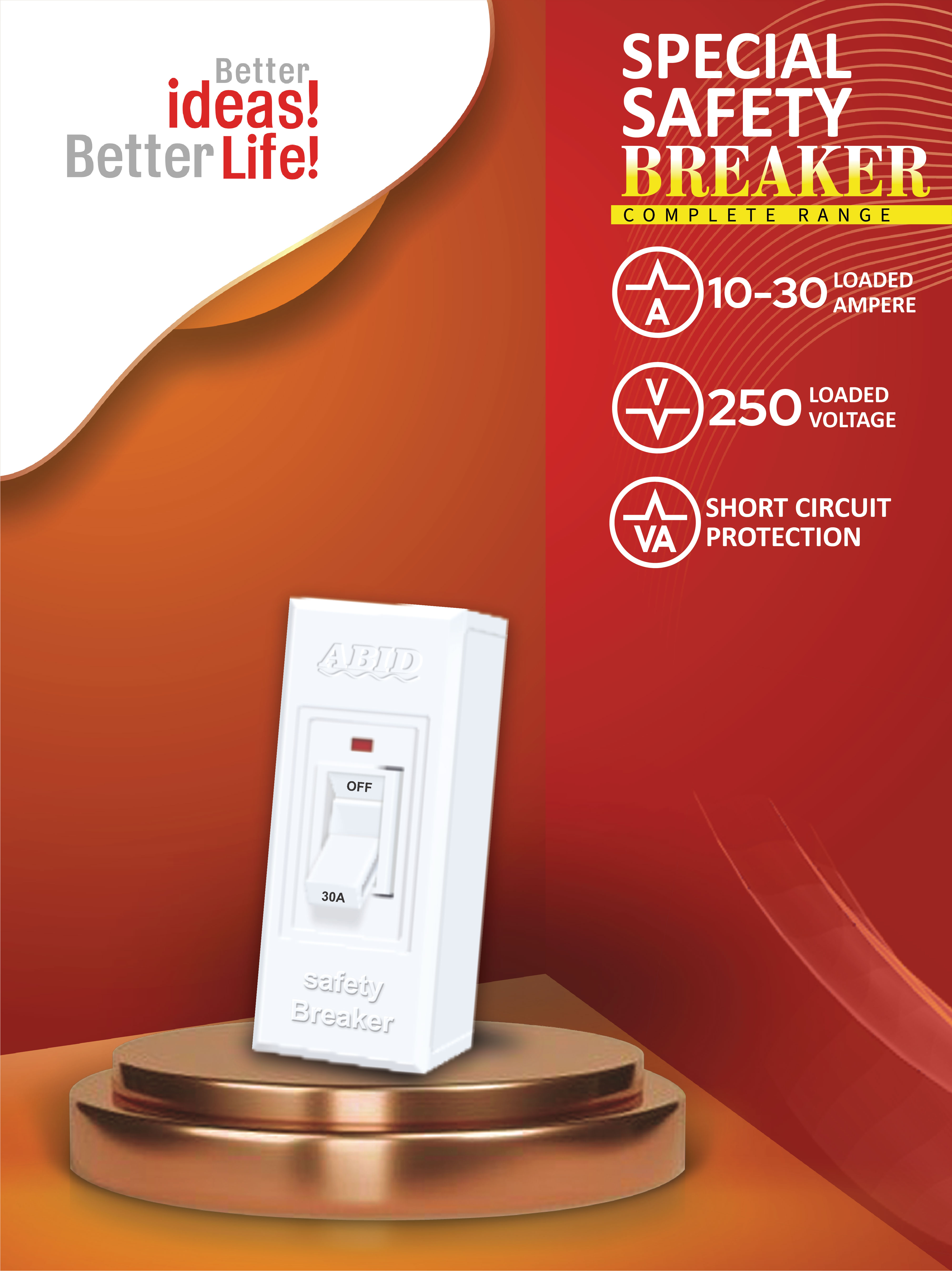 Two Pole Safety Breaker Special (10-15-20-30) AMP