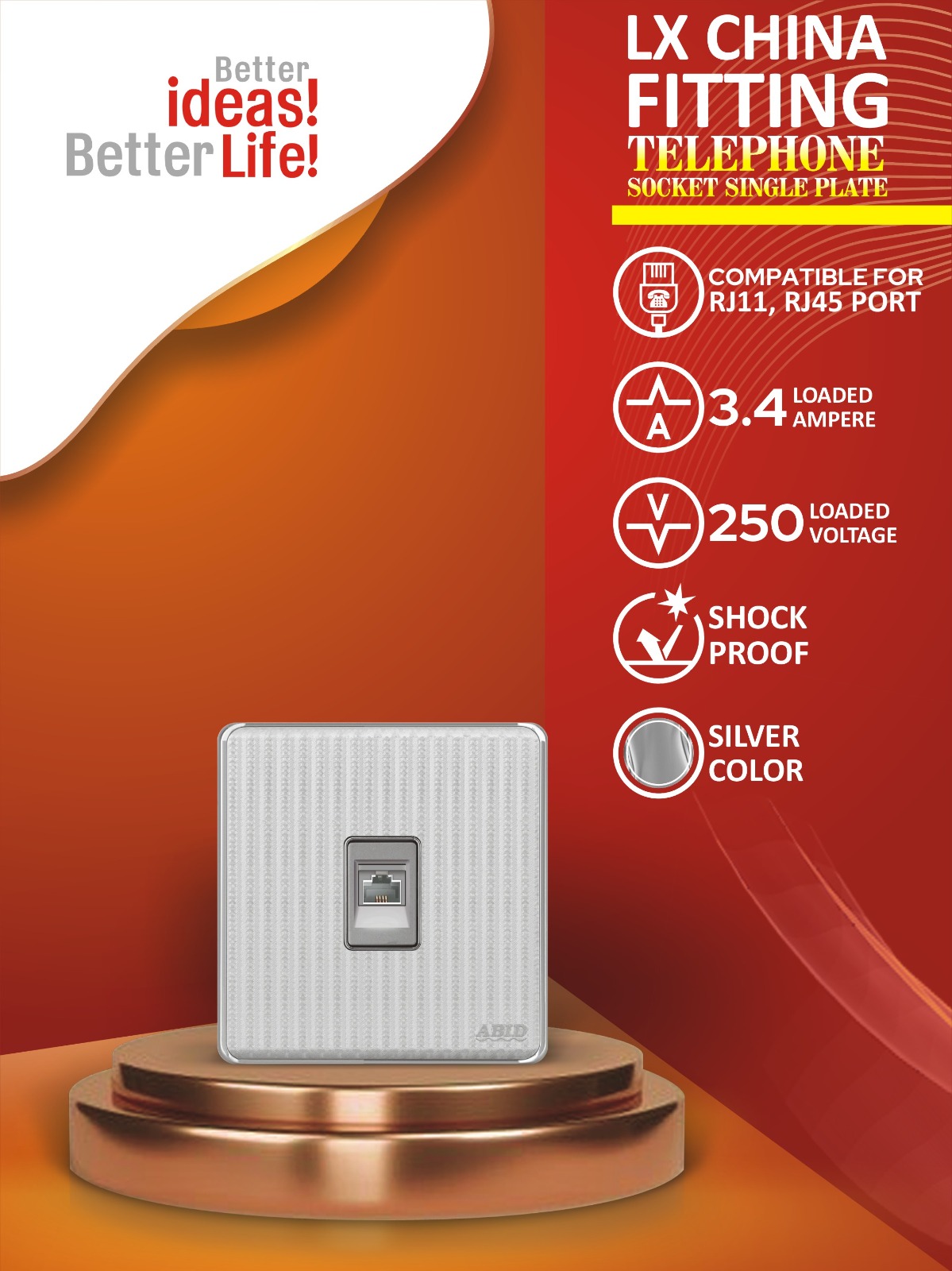 Single Telephone Plate