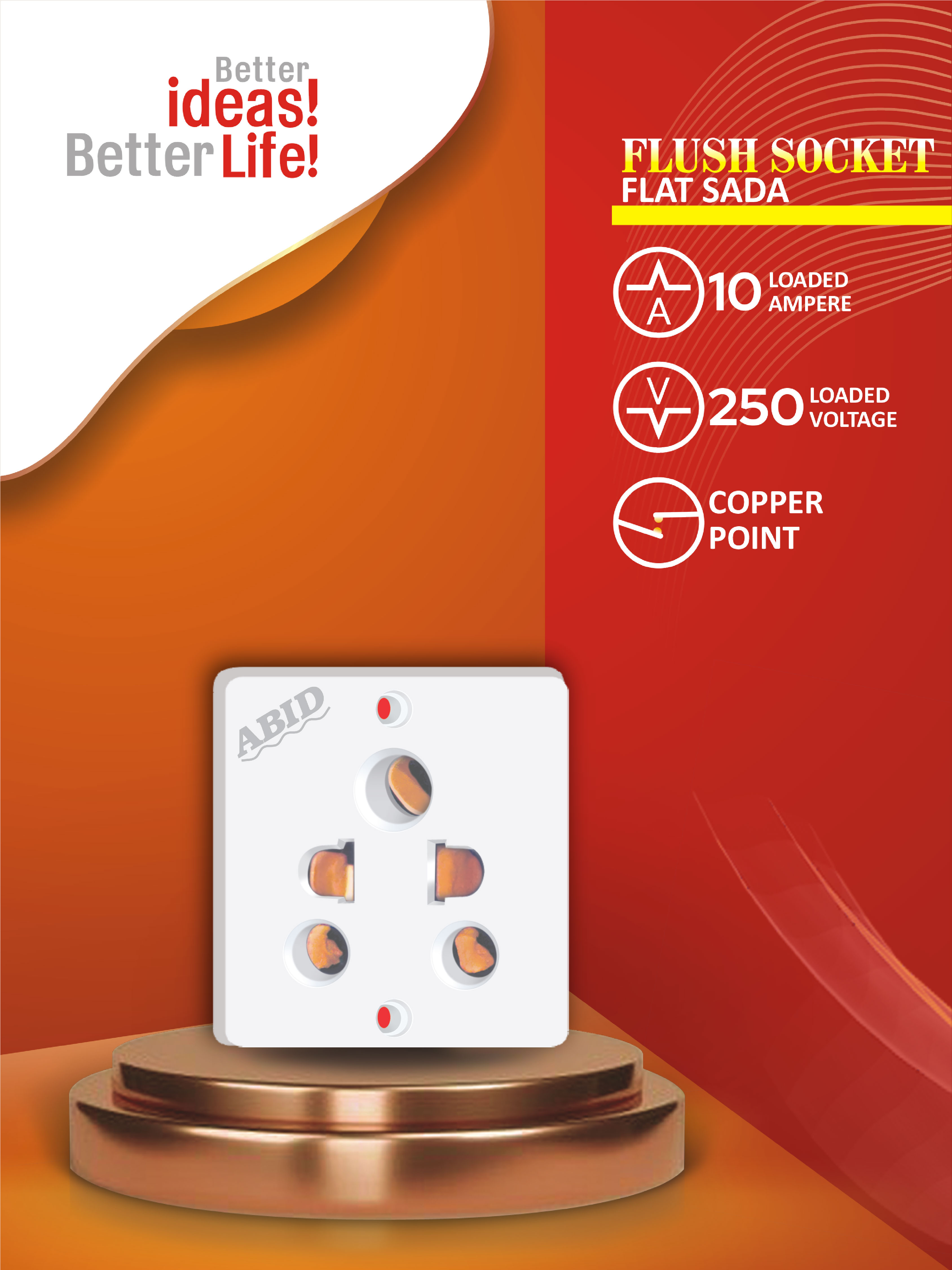 Flush Socket Choras Sada 10A