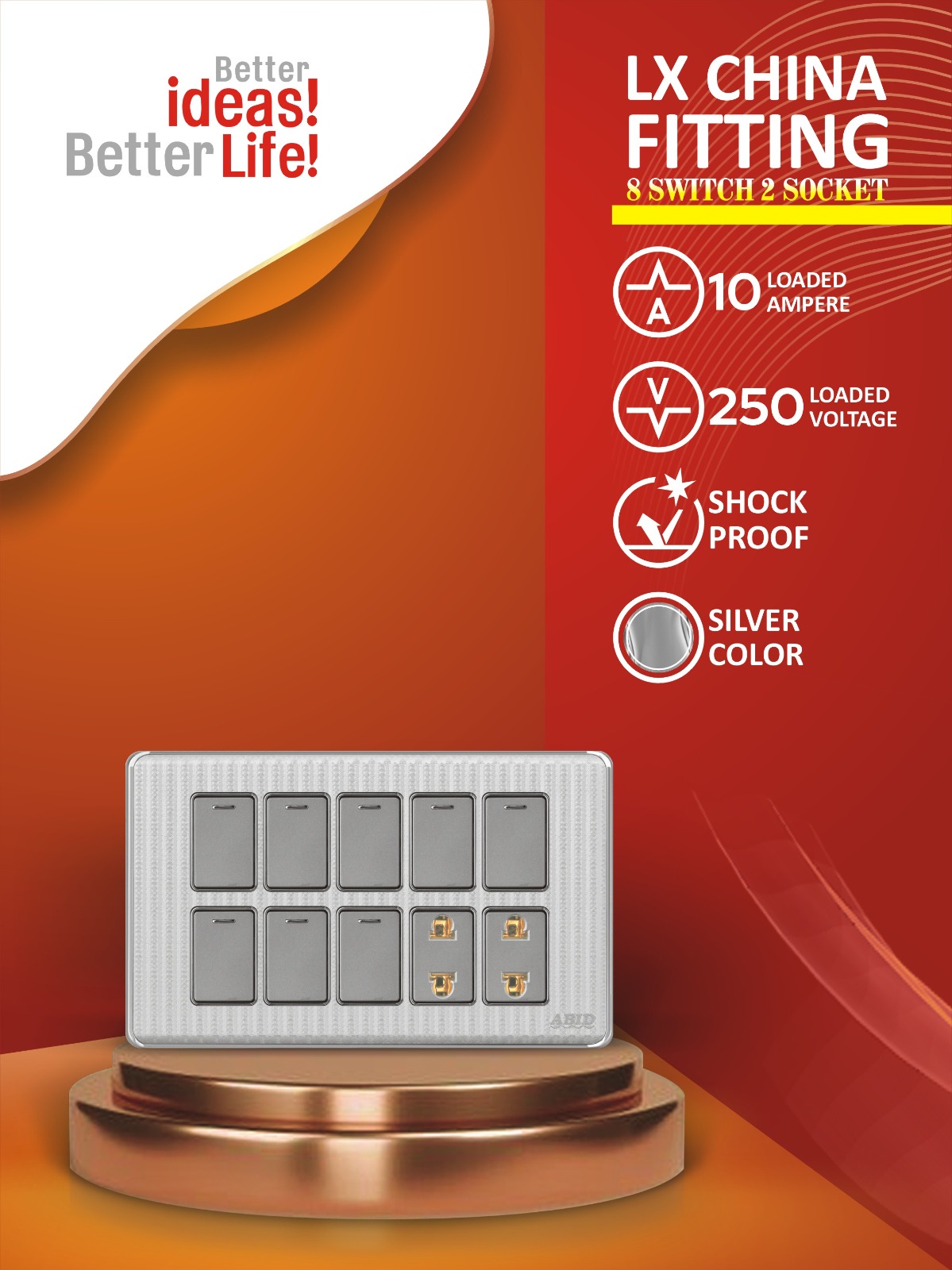 Eight Switch Two Socket (8+2)