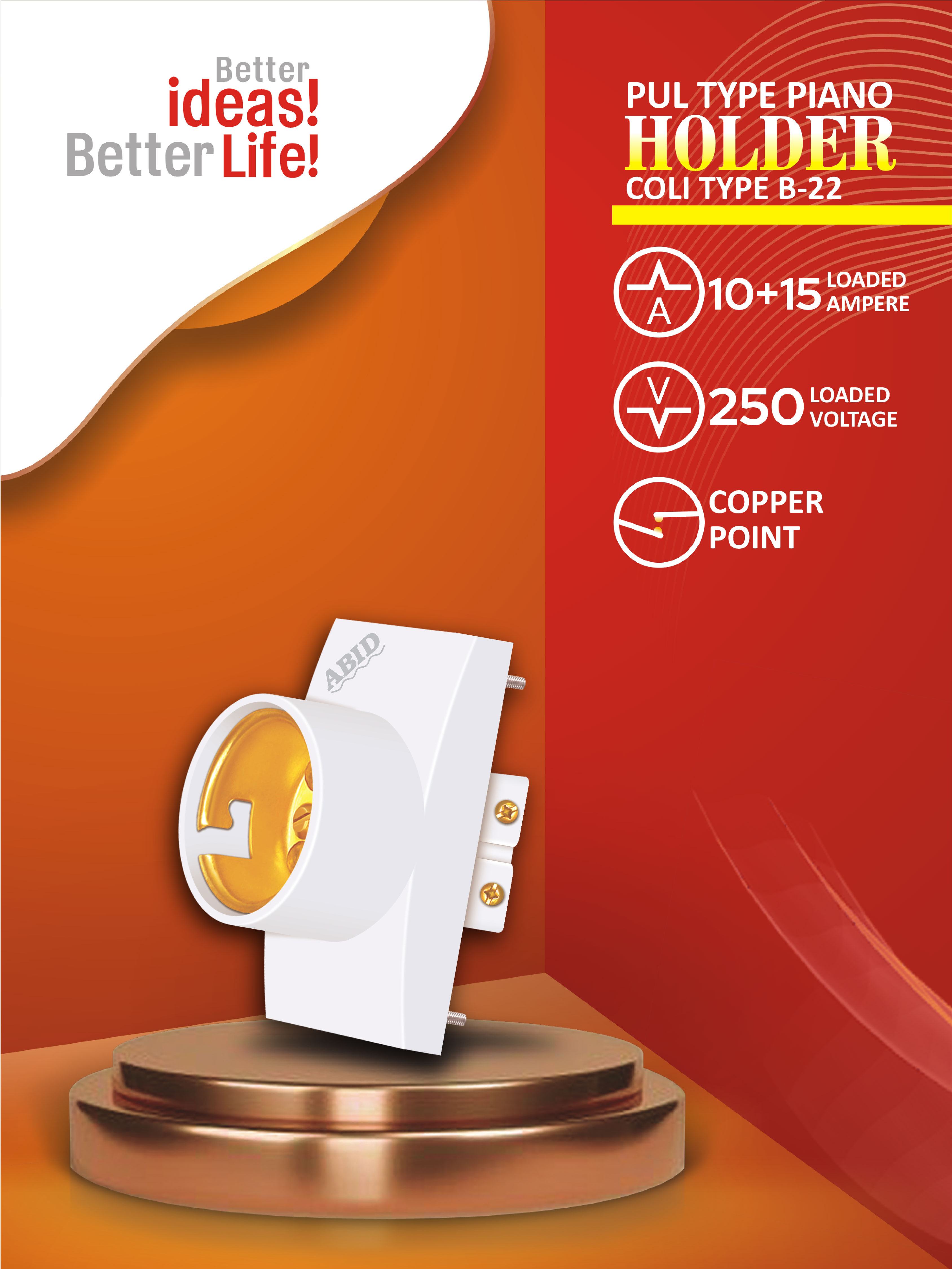 Pull Type Piano Holder Koli Wali (10+15A B-22)