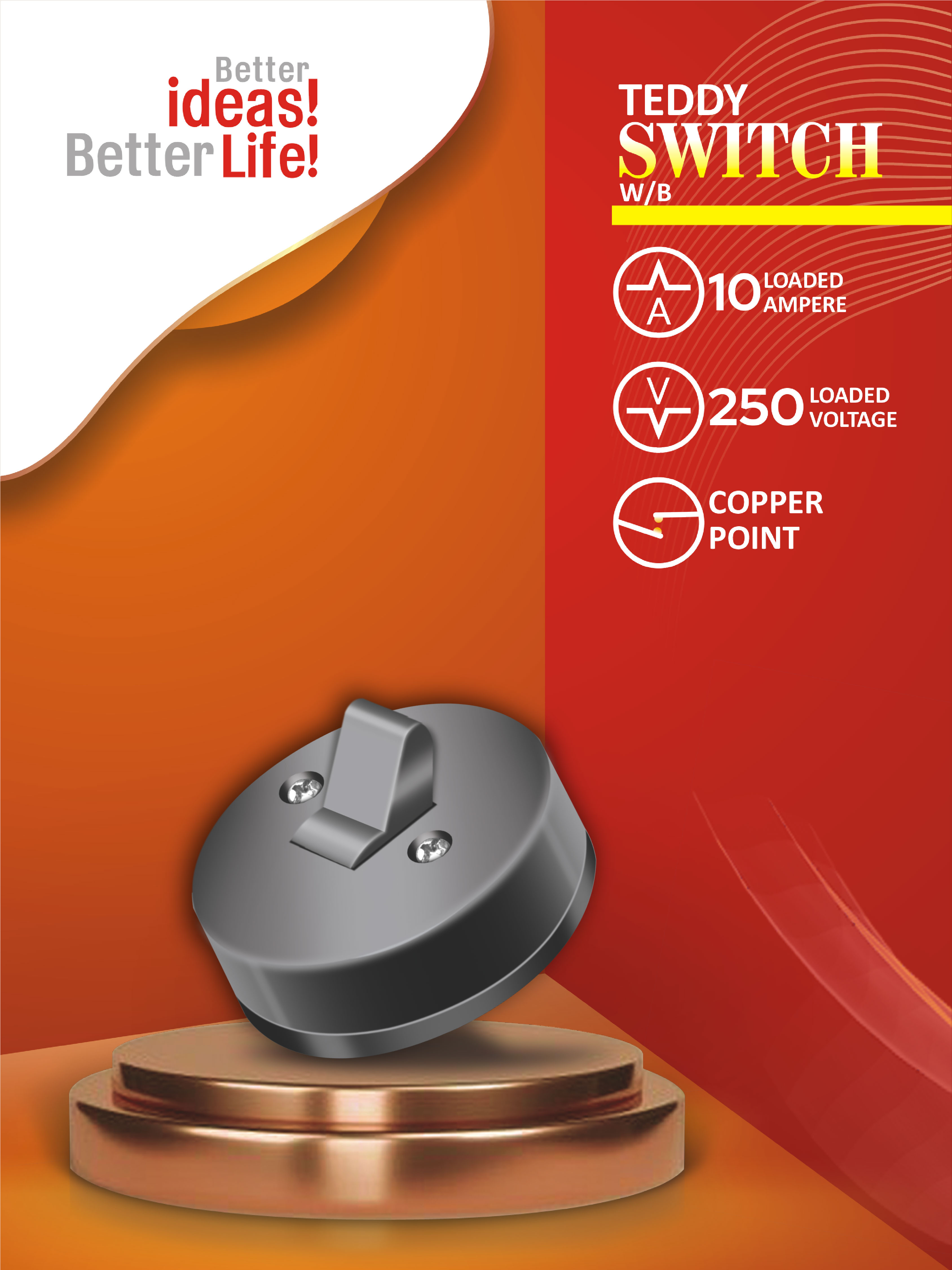 Teddy Switch 10A W/B