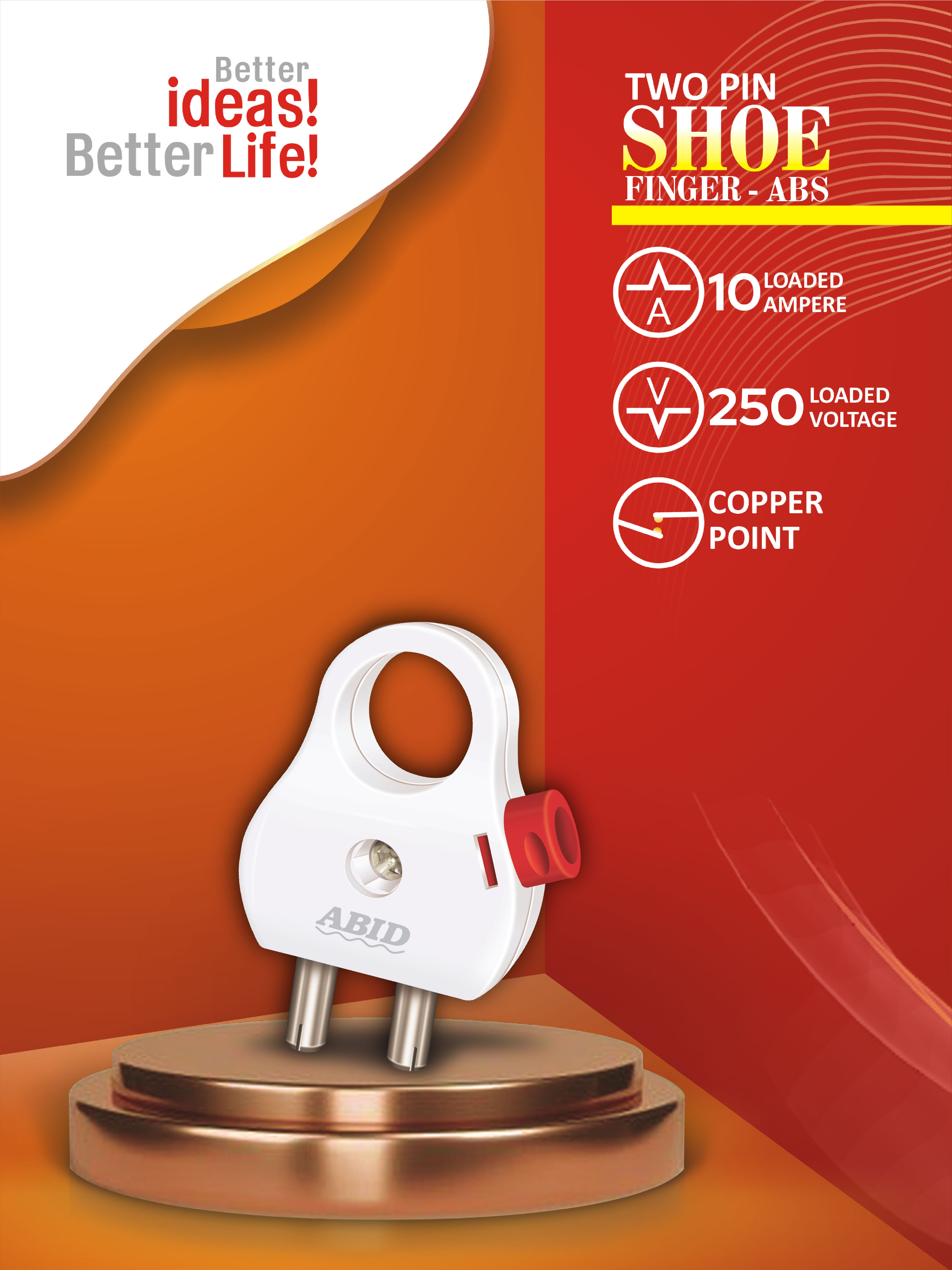 Two Pin Shoe Finger ABS