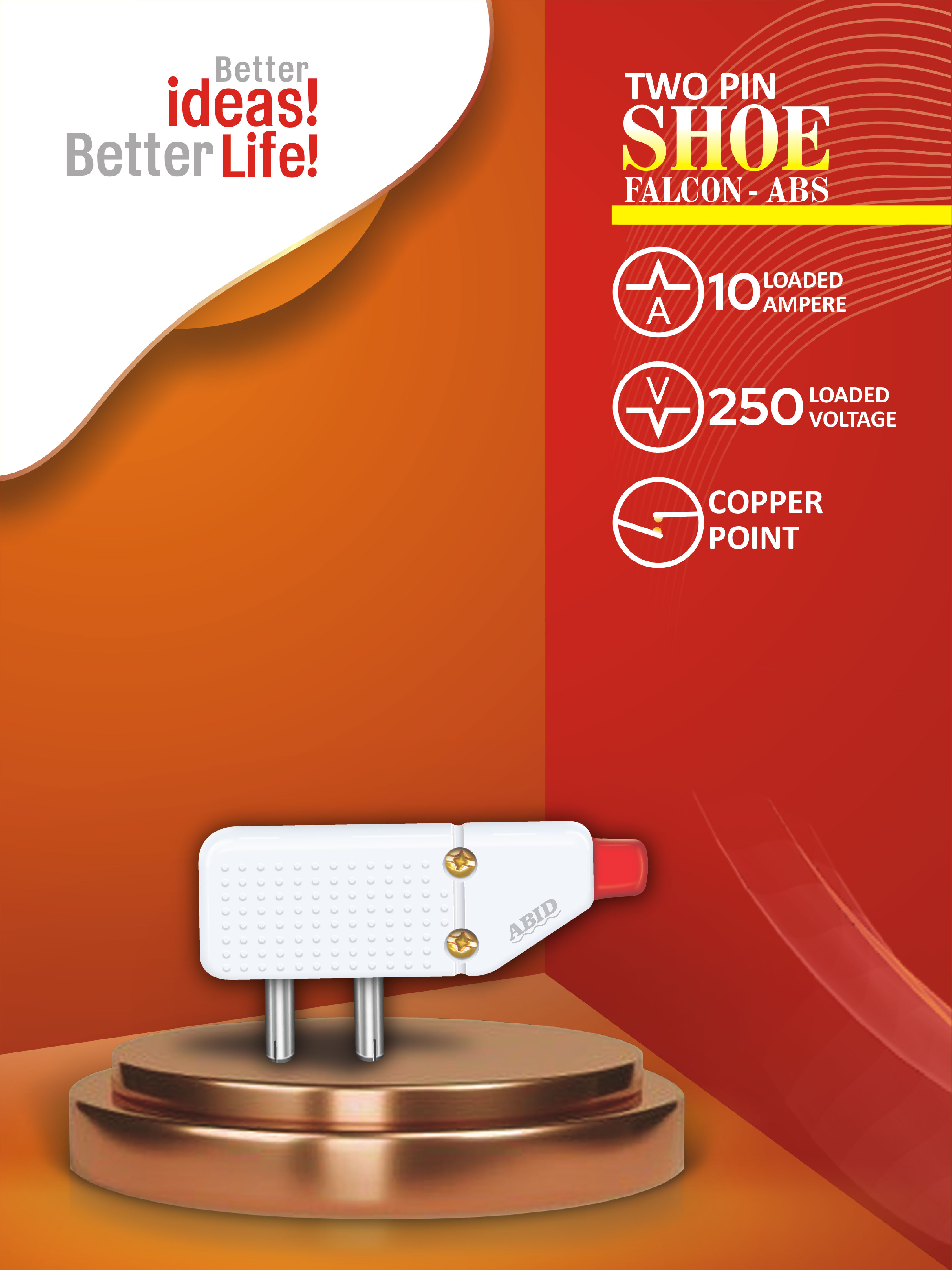 Two Pin Shoe Falcon ABS