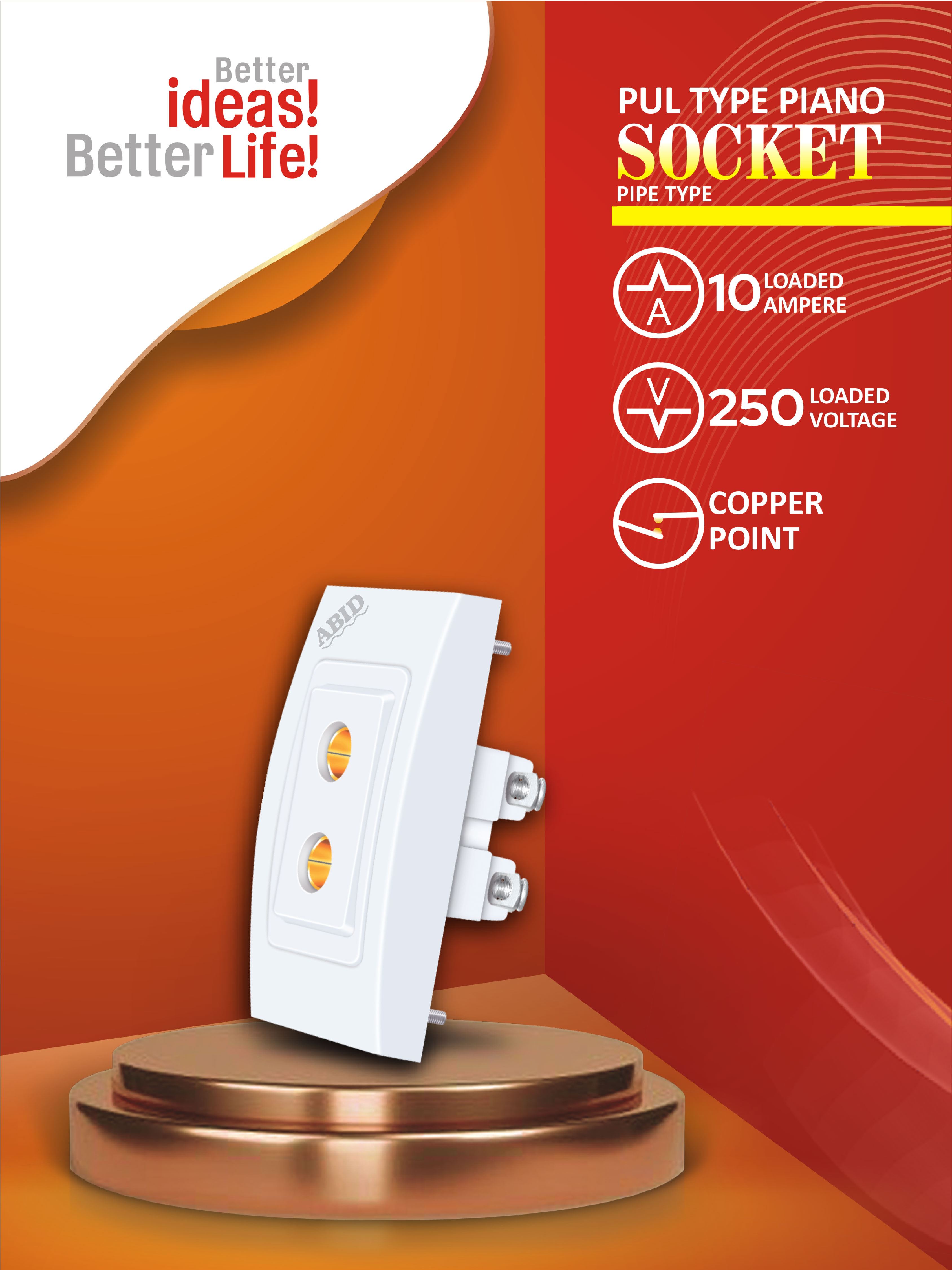 Pull Type Piano Socket (Pipe) 