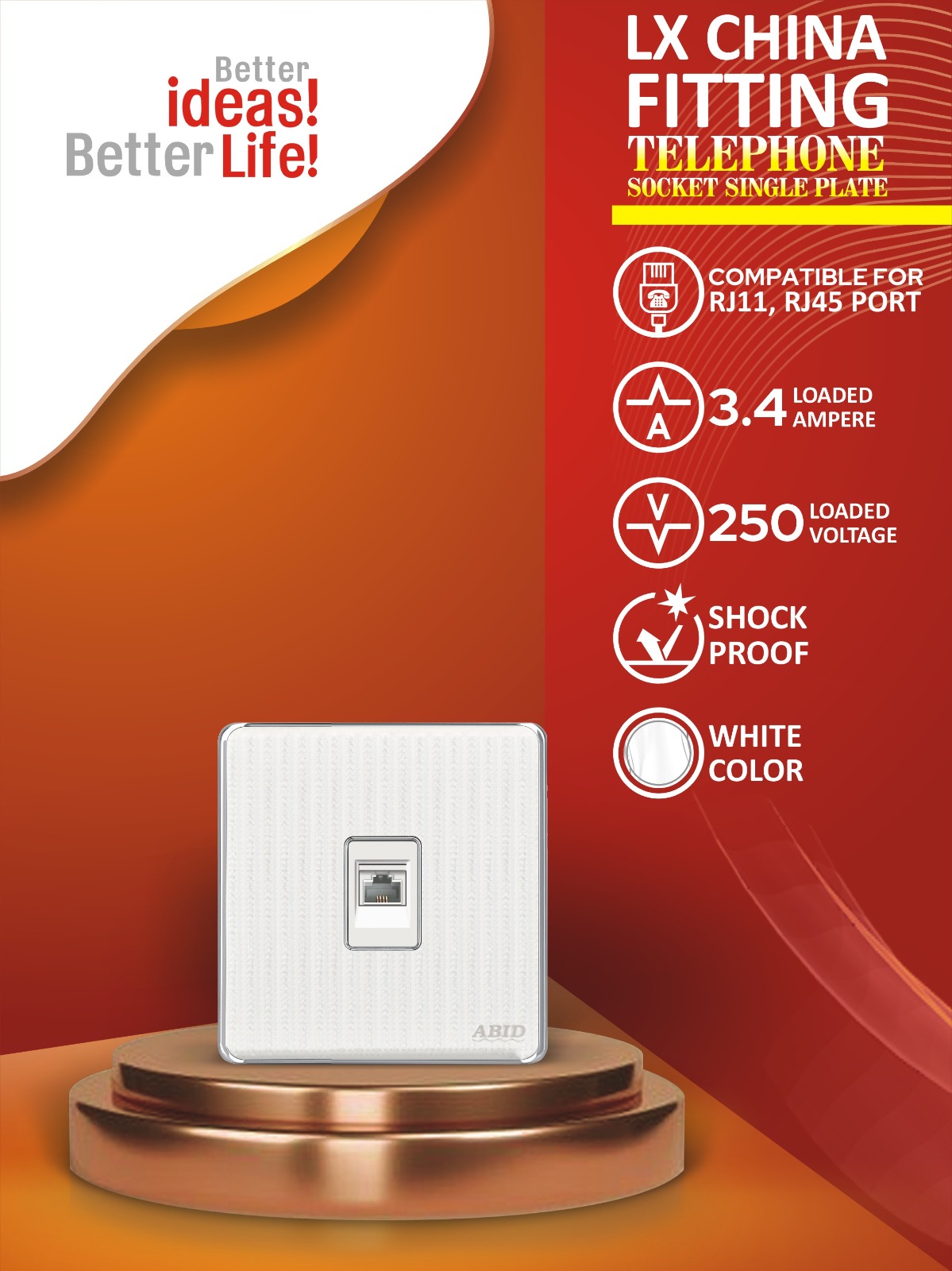 Single Telephone Plate