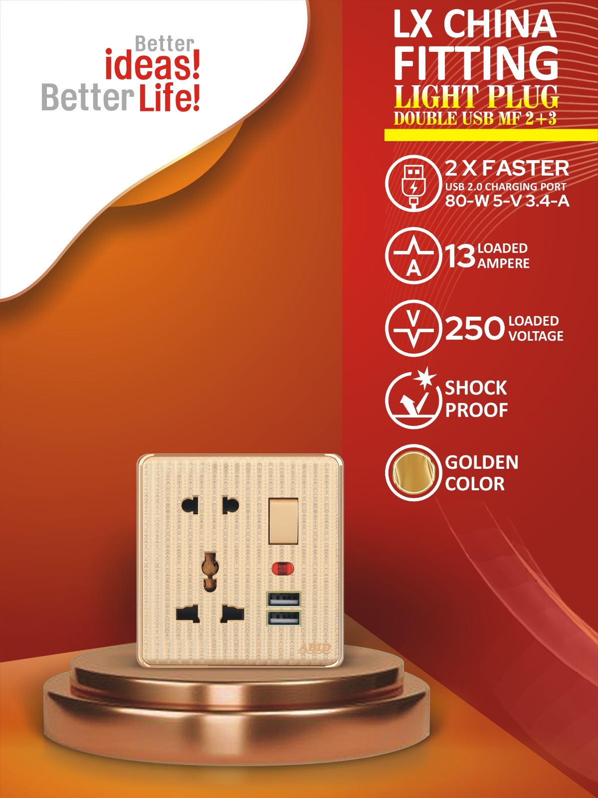 Light Plug Double USB