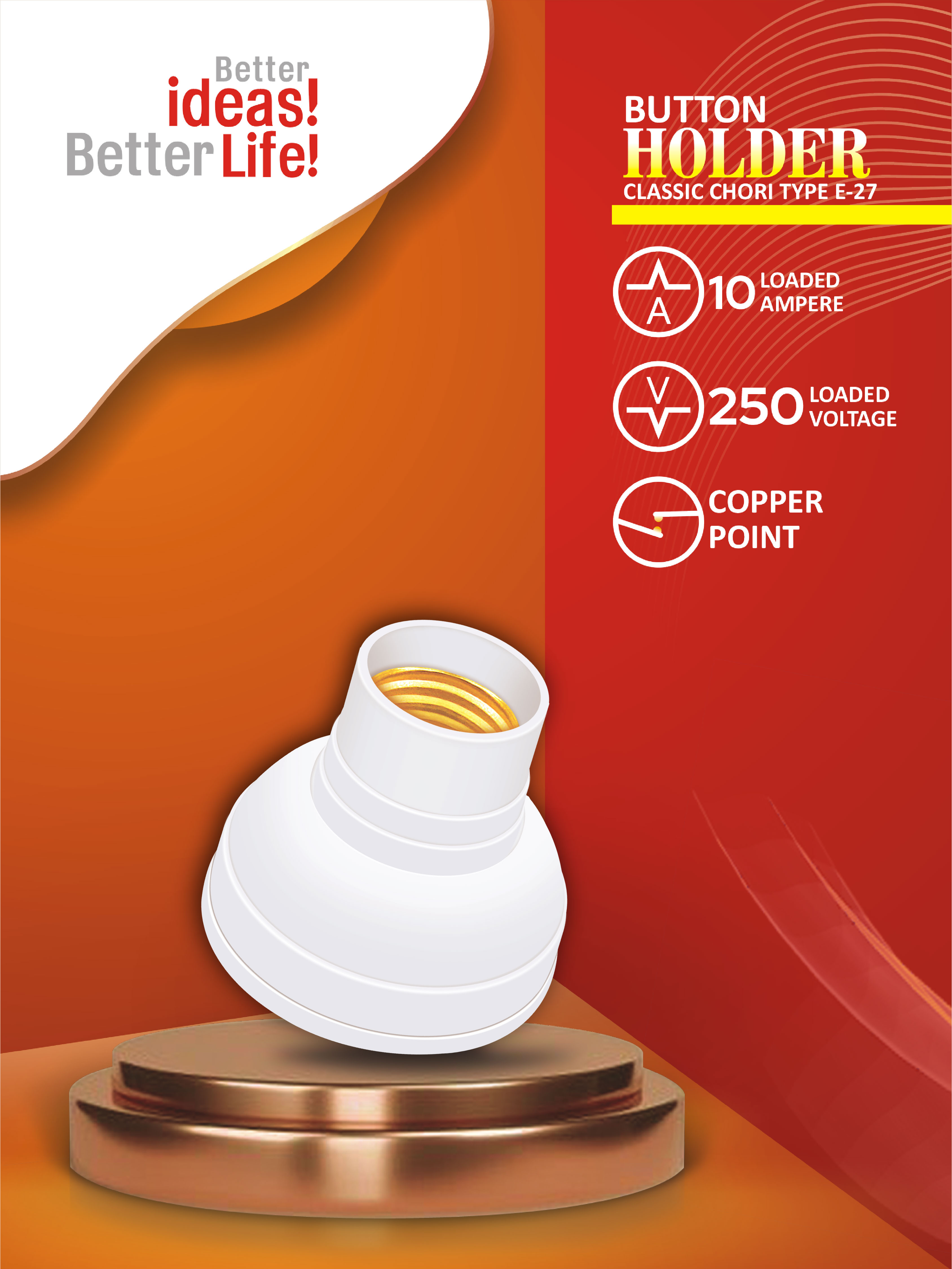 Button Holder Classic Choori Wala E-27