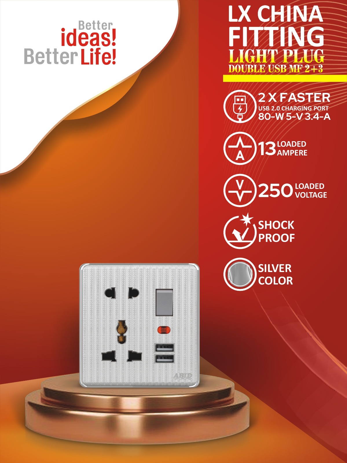 Light Plug Double USB