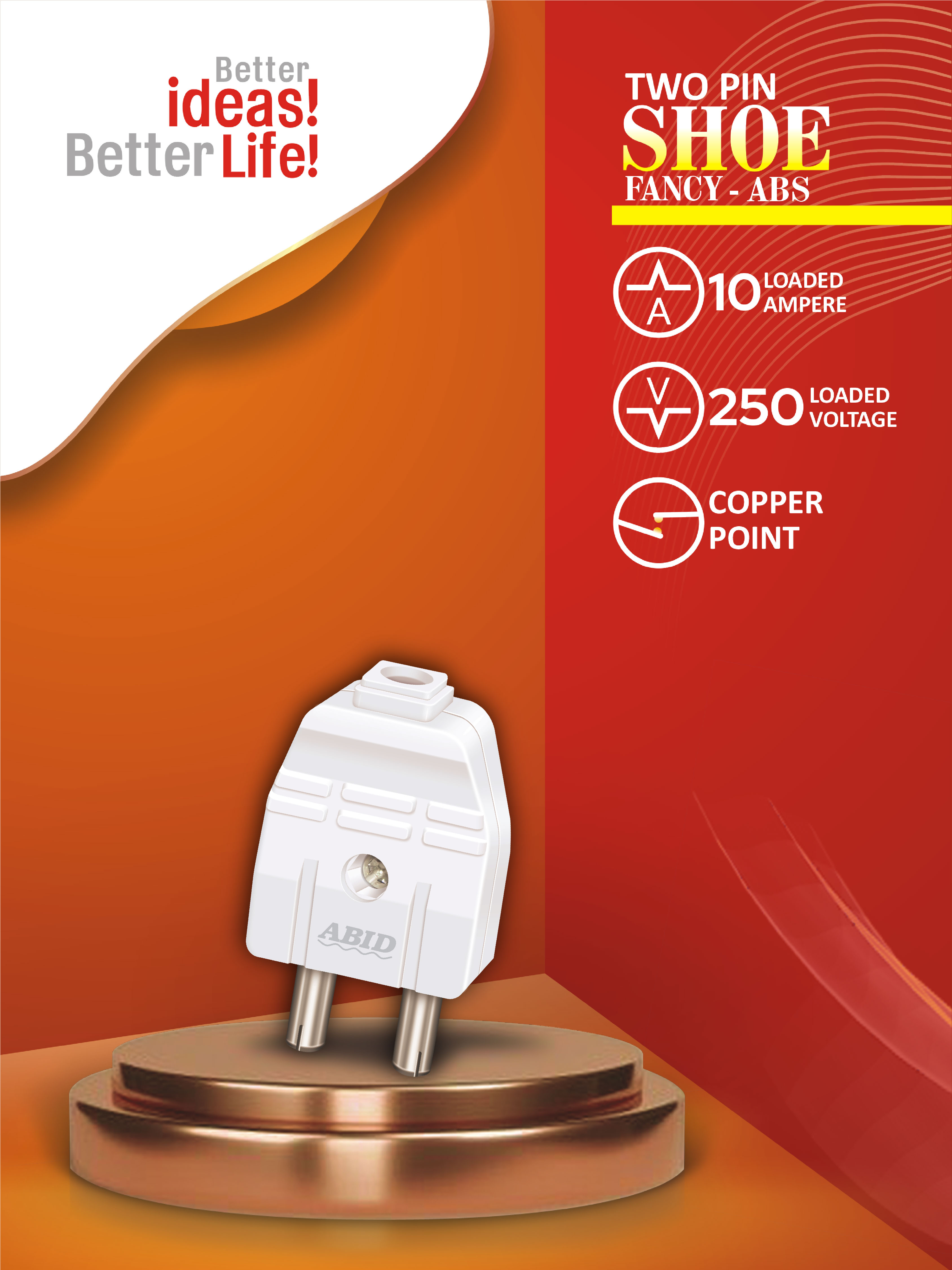 Two Pin Shoe Fancy ABS