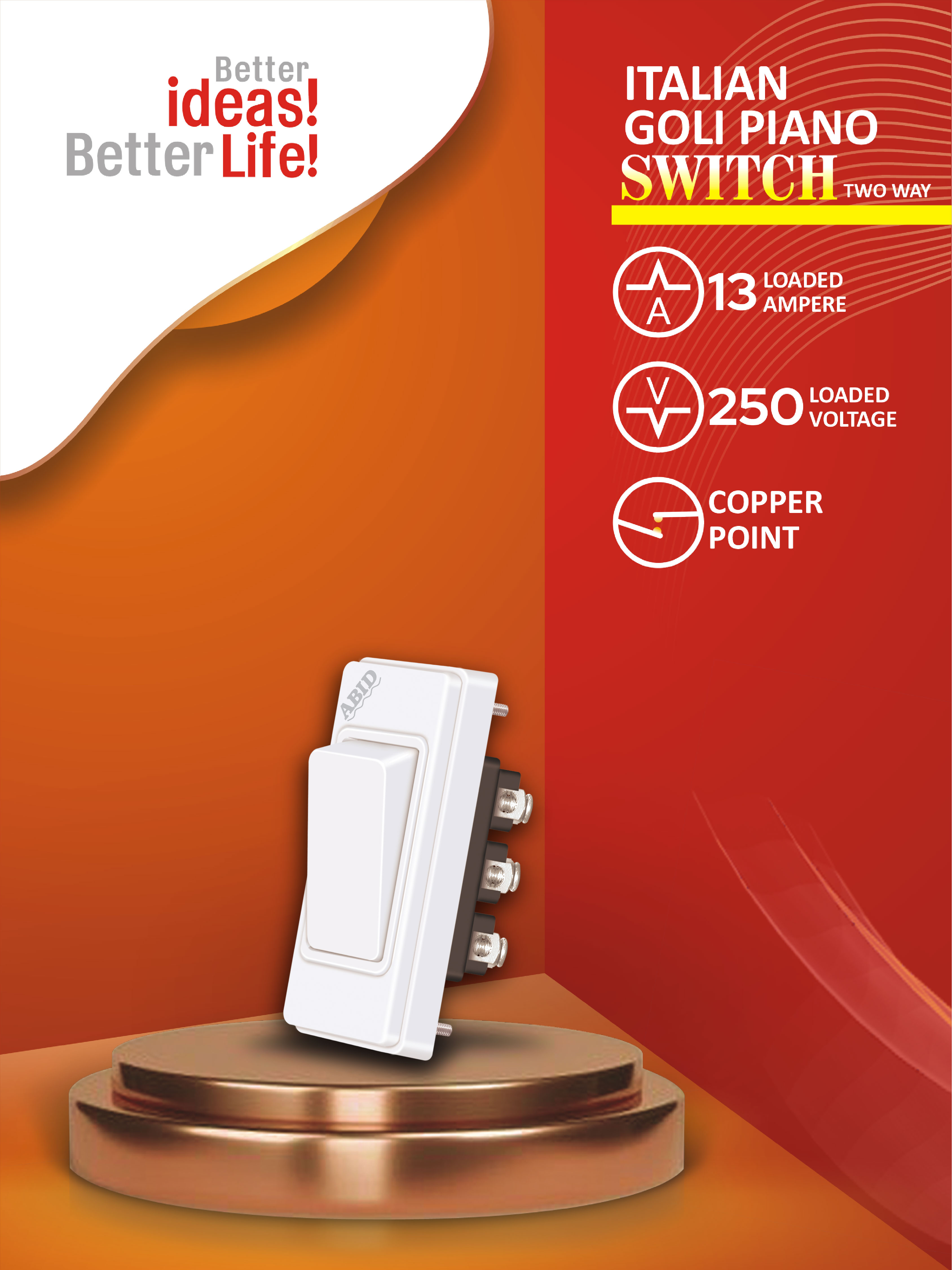 Italian Goli Piano Switch Two Way