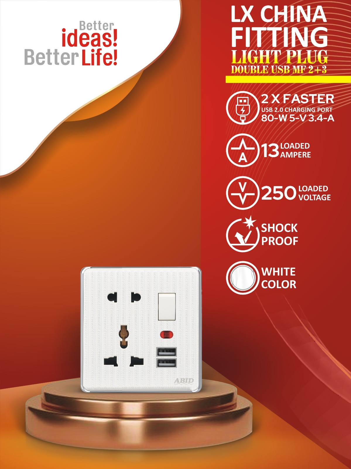 Light Plug Double USB