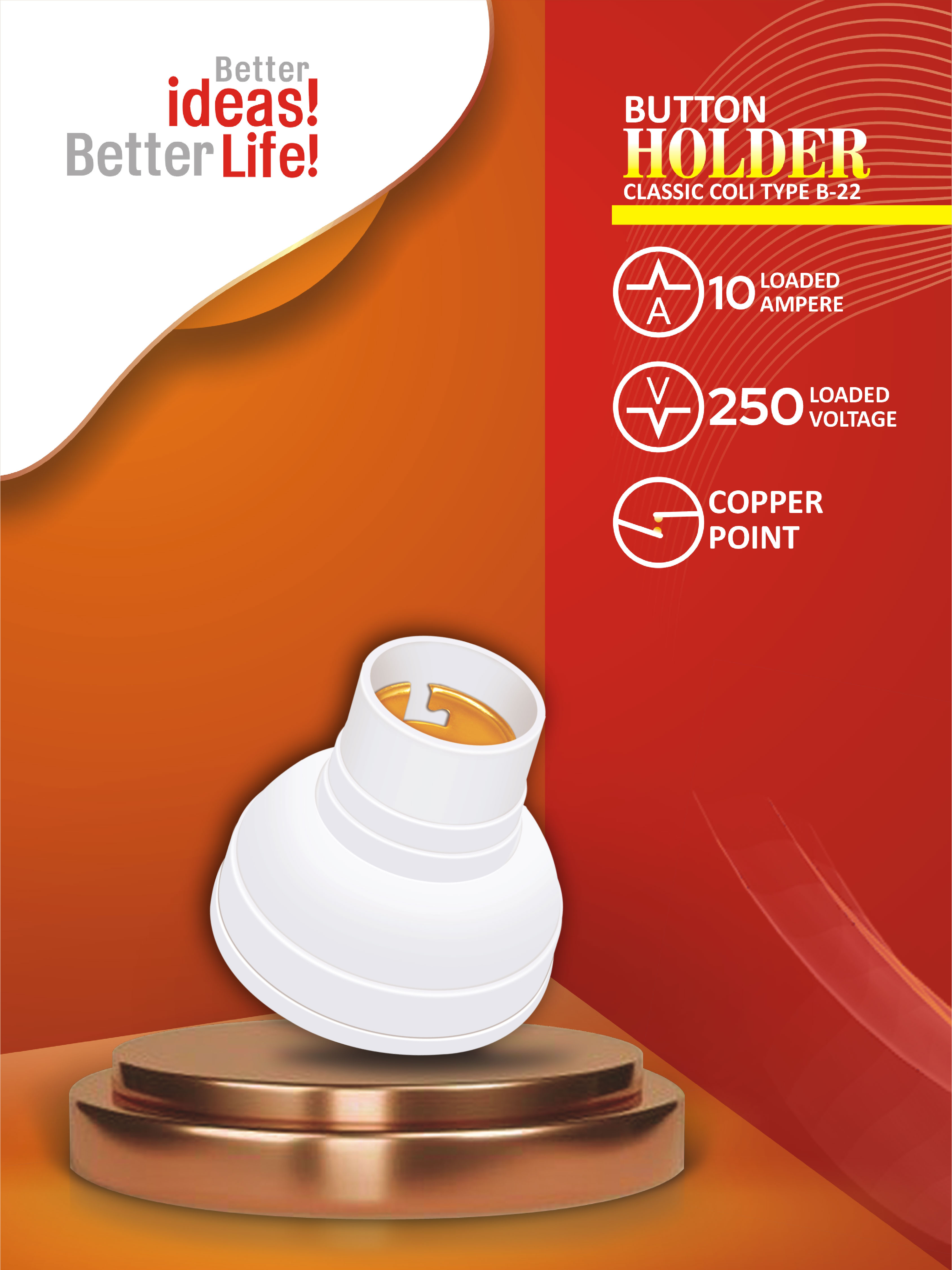 Button Holder Classic Koli Wala B-22