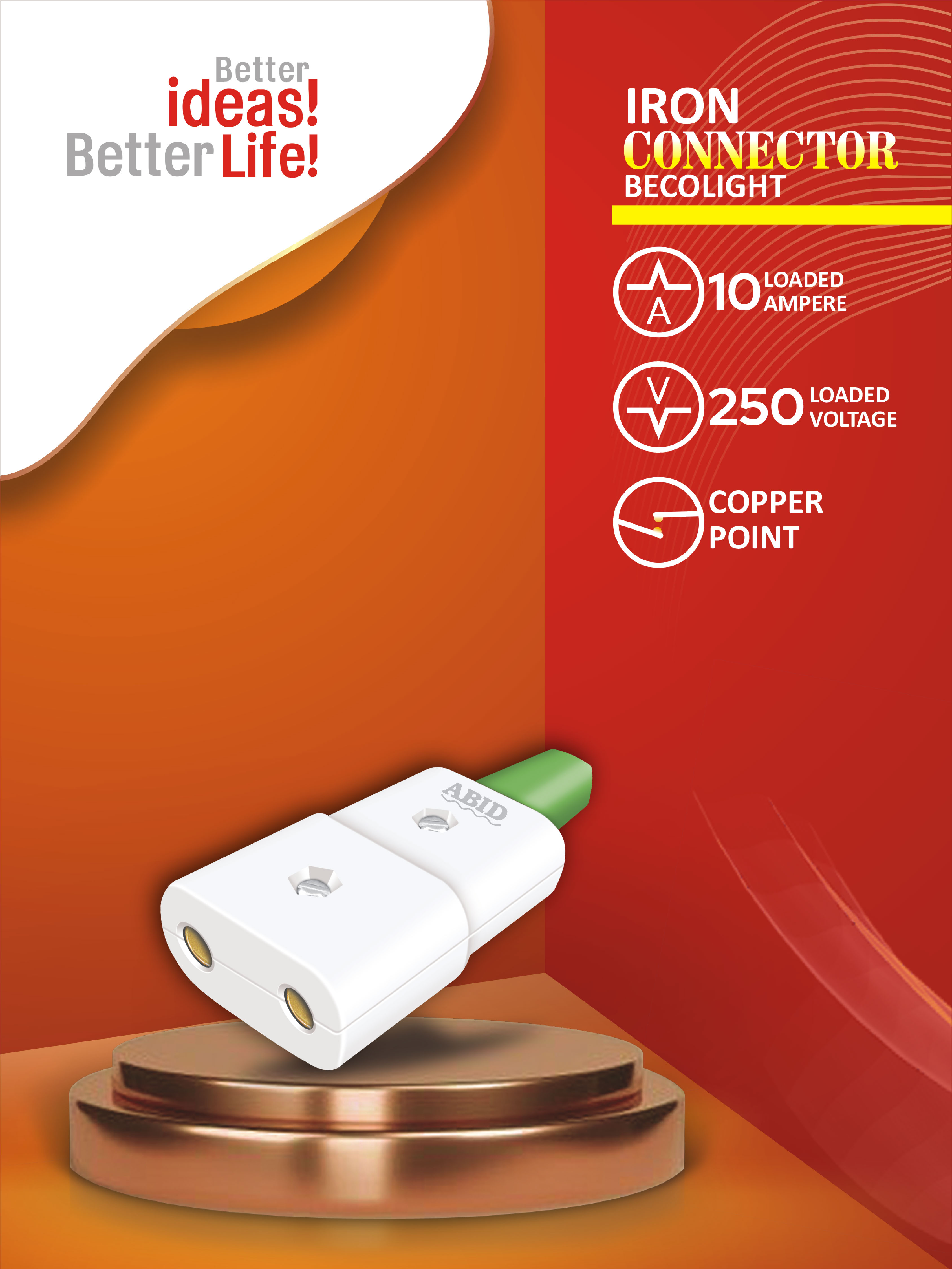 Iron Connector Bakelite 