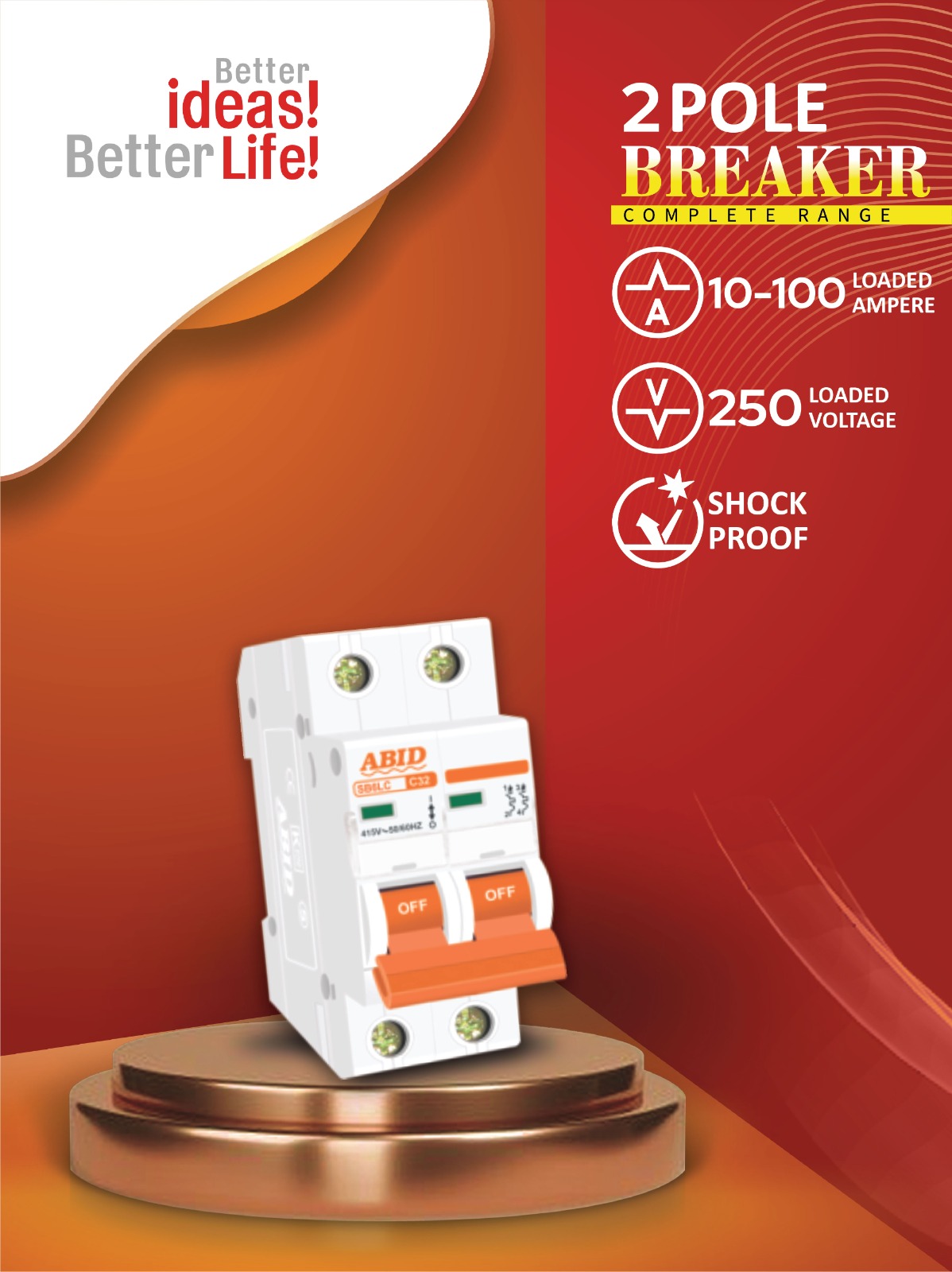 Two Pole Breaker (100) AMP