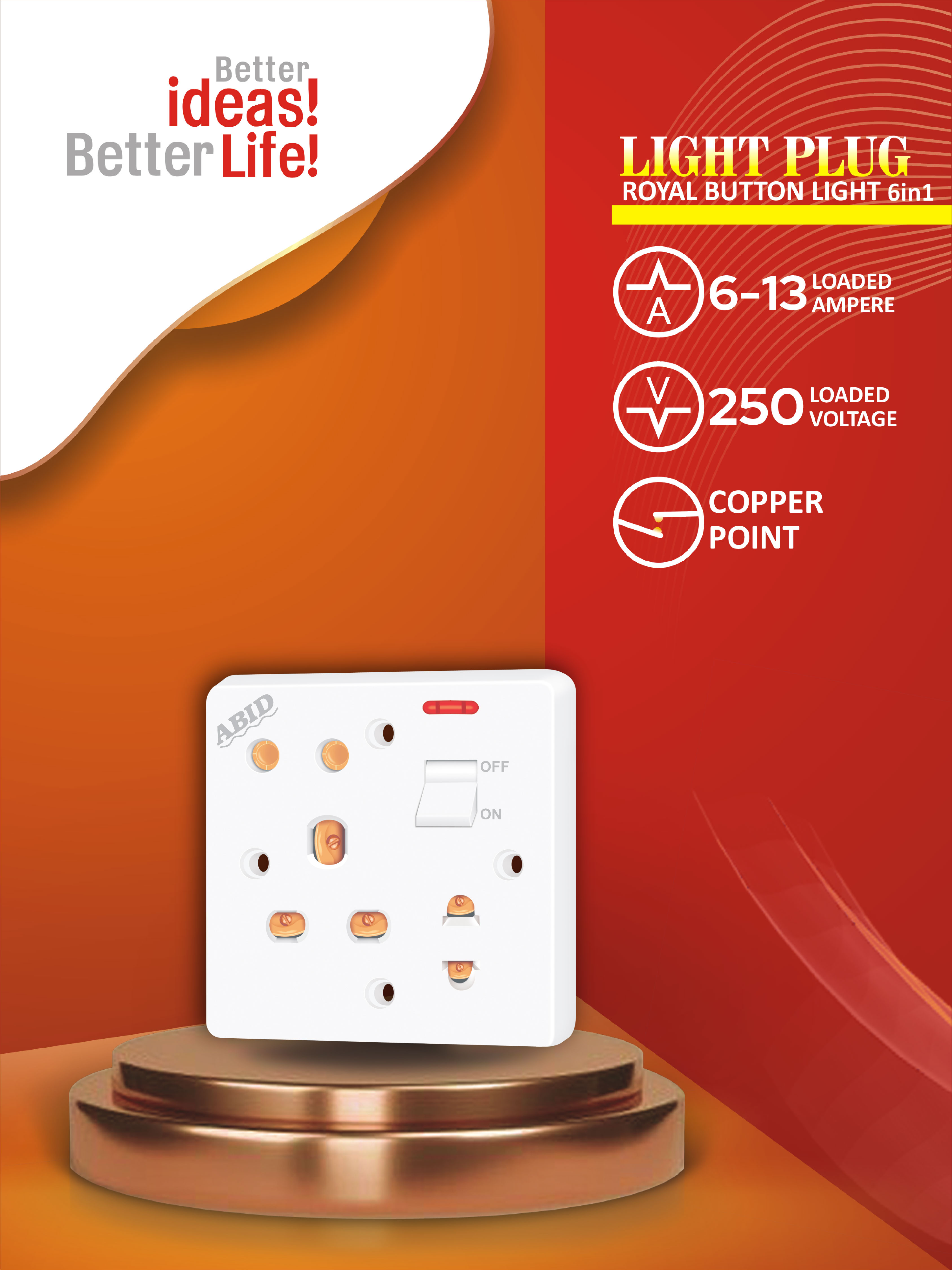 Light Plug Royal Button Light 6in1 