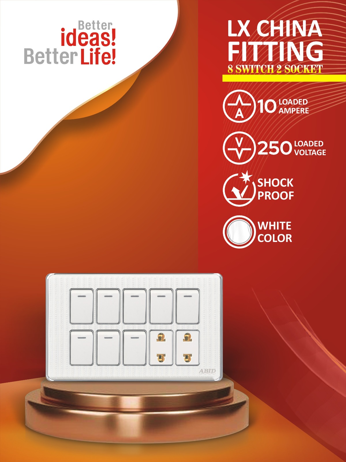 Eight Switch Two Socket (8+2)