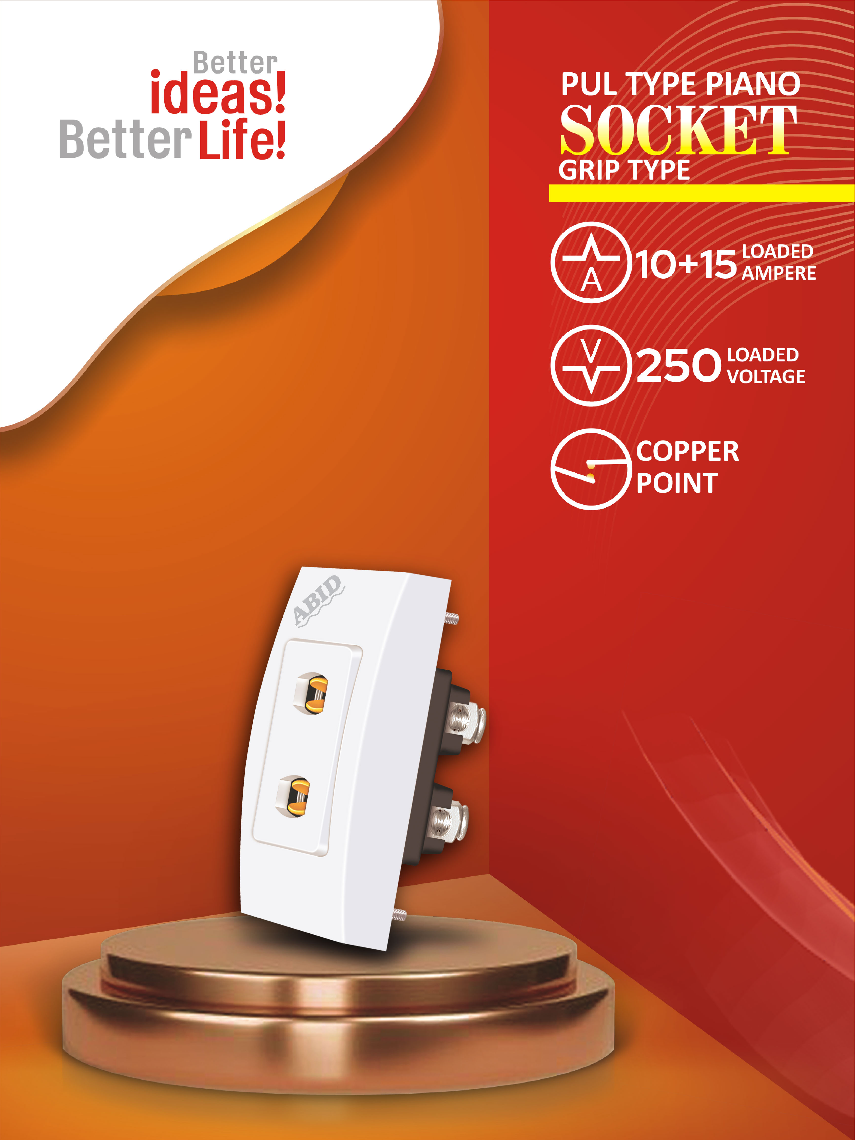 Pull Type Piano Socket Grip (10+15A)